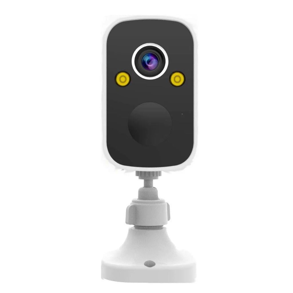 Wireless indoor security camera with battery power and mobile remote viewing capability