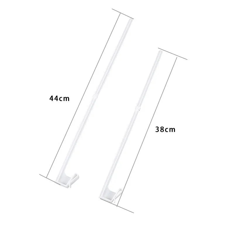 White PP plastic car window flag pole holder set with 10 poles for vehicle decoration