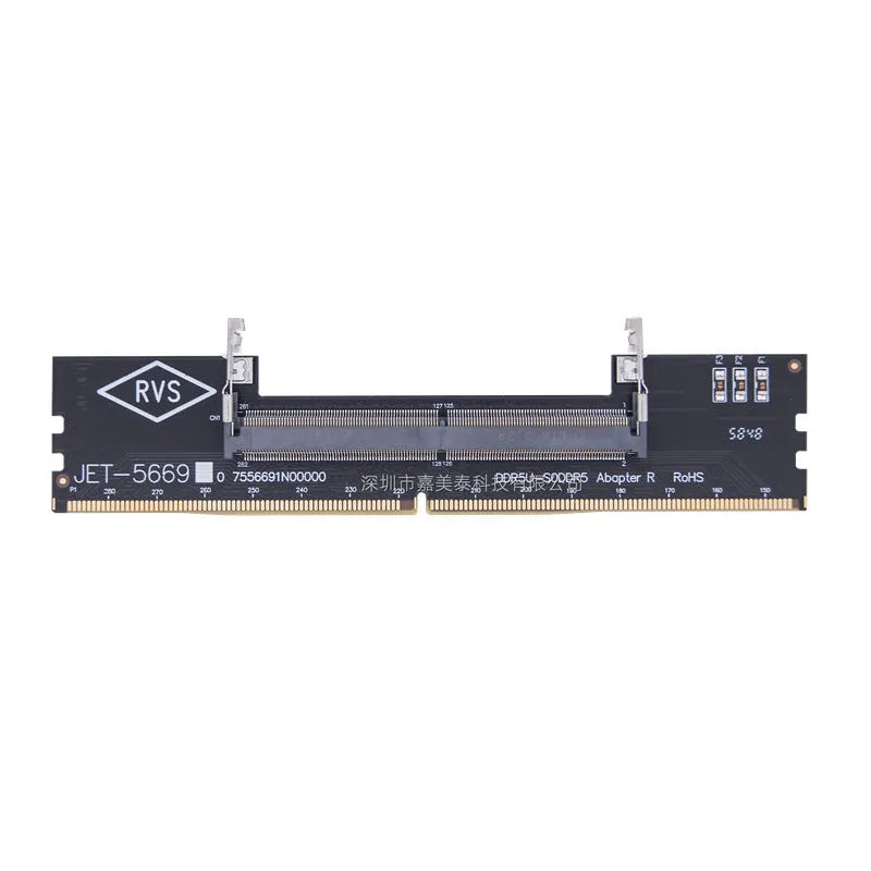 DDR4 laptop to desktop memory adapter card with electrostatic packaging