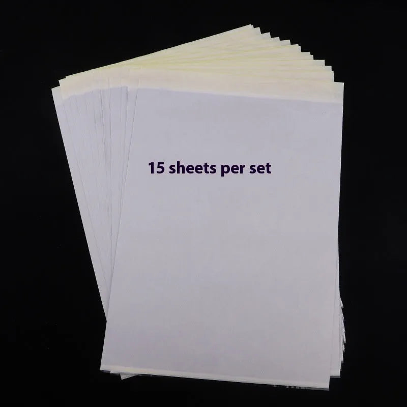A4 tattoo transfer paper and transfer paste gel for creating tattoo stencils with clear lines