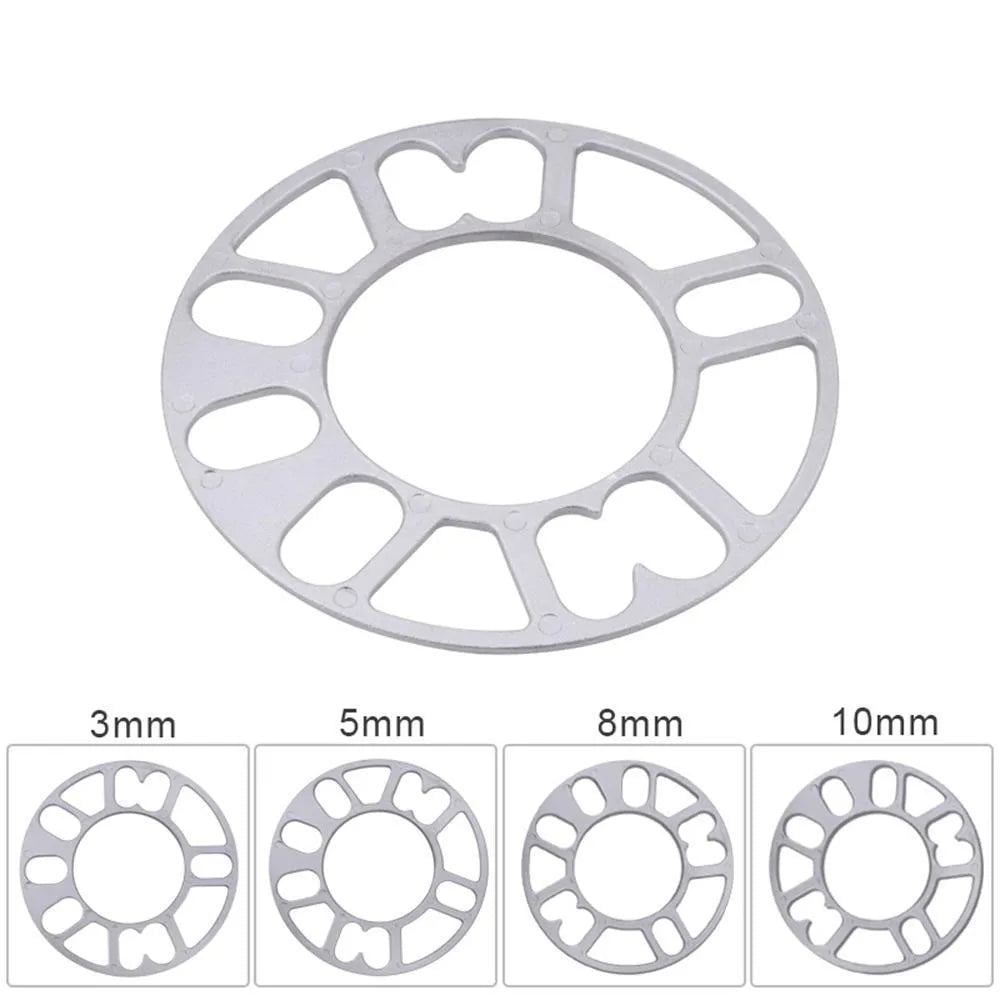 Hub-centric metal wheel spacer gasket for automotive modification in various thicknesses