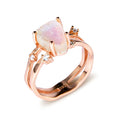 S925 silver geometric ring with triangular moonstone in rose, white, or yellow gold plating on a size guide.