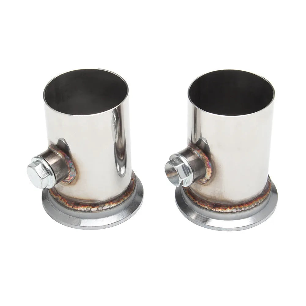 Silver 304 stainless steel high-flow exhaust manifold set for Chevrolet LS1 LS2 LS3 LS6 engines