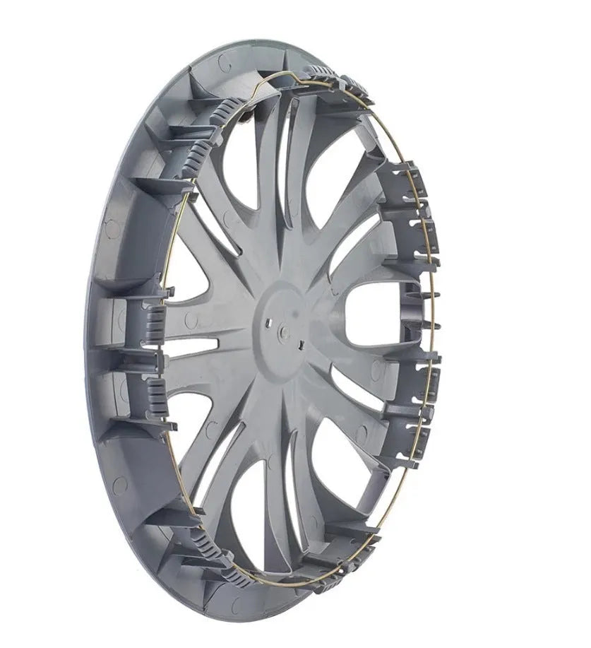Monochrome ABS plastic wheel hub cover for universal car fitment