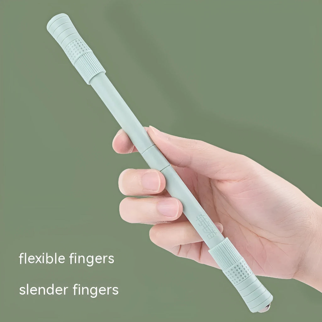 22cm polypropylene spinning pen for balance training, available in black, blue, pink, or white with optional storage tube