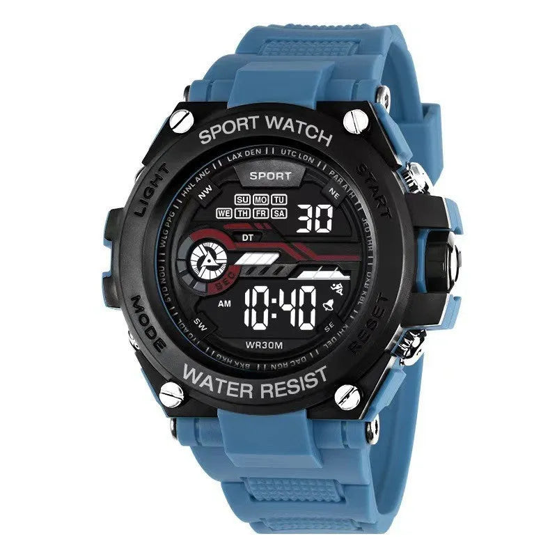 Fashion electronic digital watch for teenagers in multiple colour options