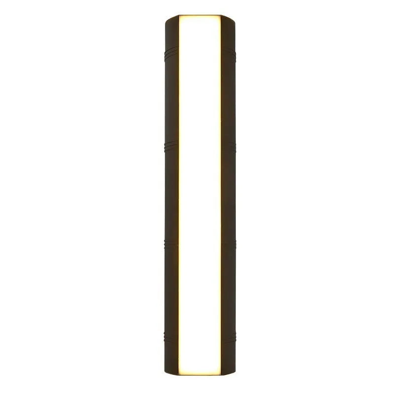 Simple modern outdoor waterproof LED wall lamp with warm light, 28W size, 37.5cm high for exterior use