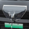 Black waterproof PVC rain cover for electric vehicle charging gun with magnetic strips.