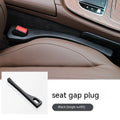 Polyurethane car seat gap strips in black, brown, red and beige colours for preventing items falling between vehicle seats