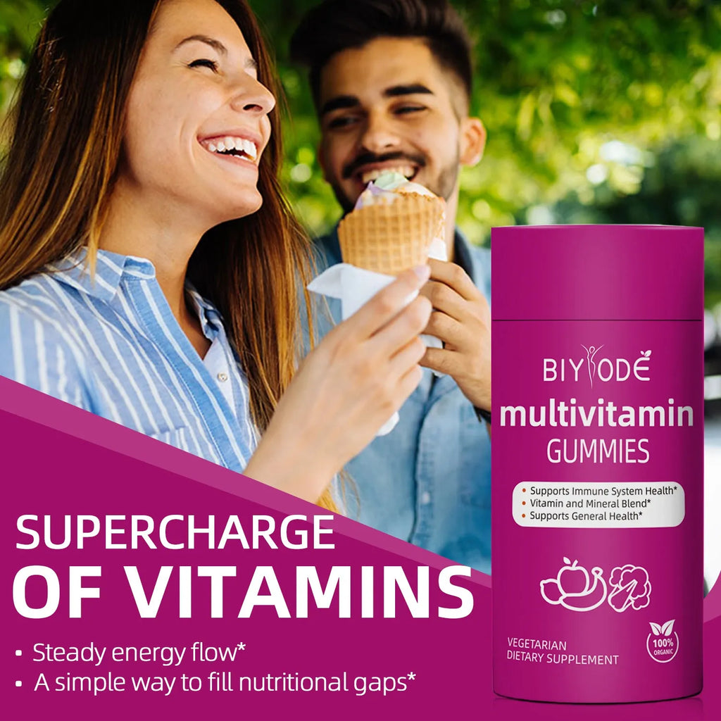 Multivitamin gummies bottle with 60 gummies per bottle for OEM ODM private label supplement supply