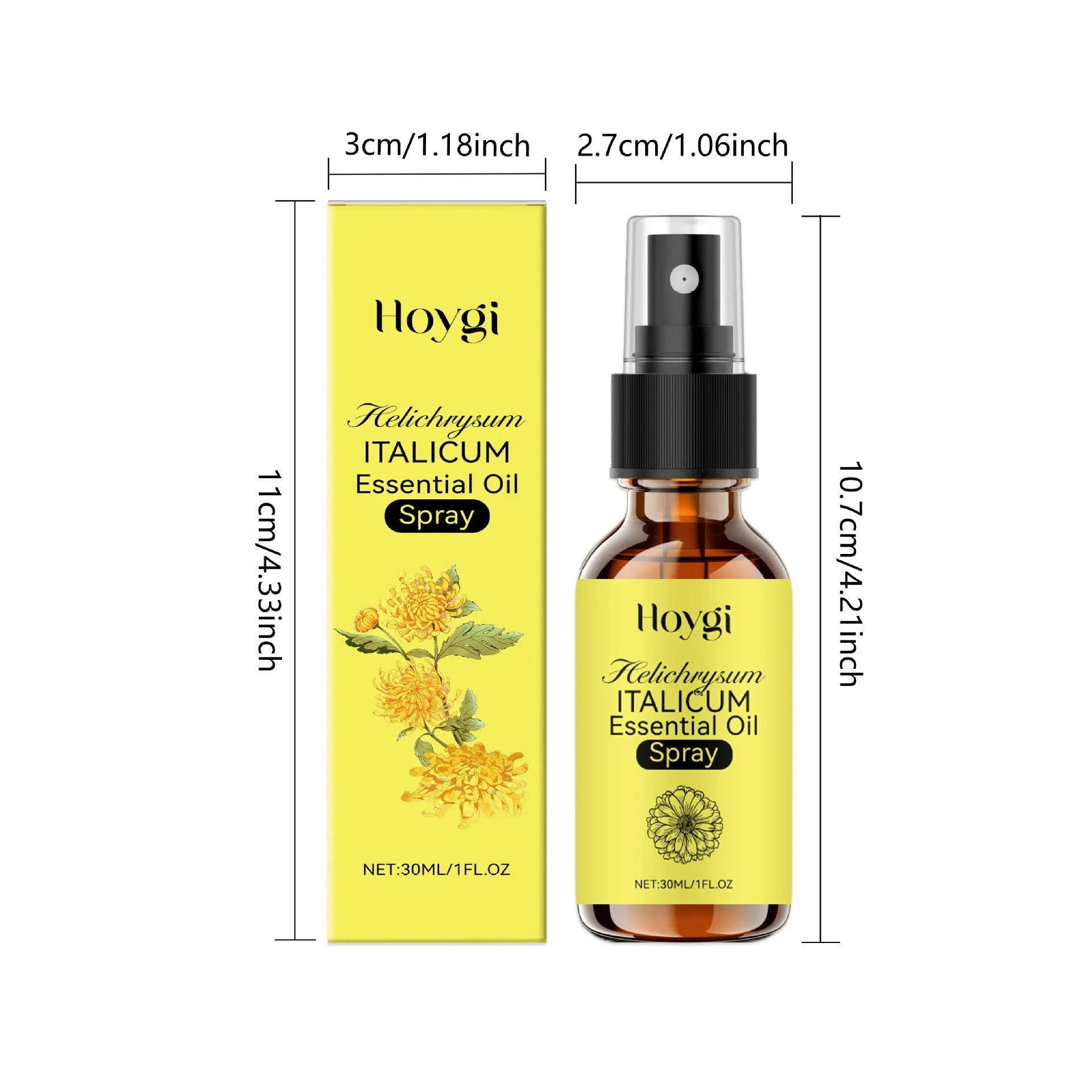 Chrysanthemum Anti-aging Spray 30ml bottle with fine mist nozzle for facial hydration