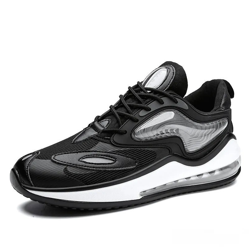 Summer air cushion men's shoes with height increasing function and rubber soles in casual style