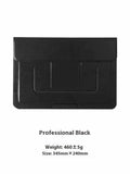 Integrated dual-angle laptop bracket bag for 13.3-inch notebooks in black or brown business style