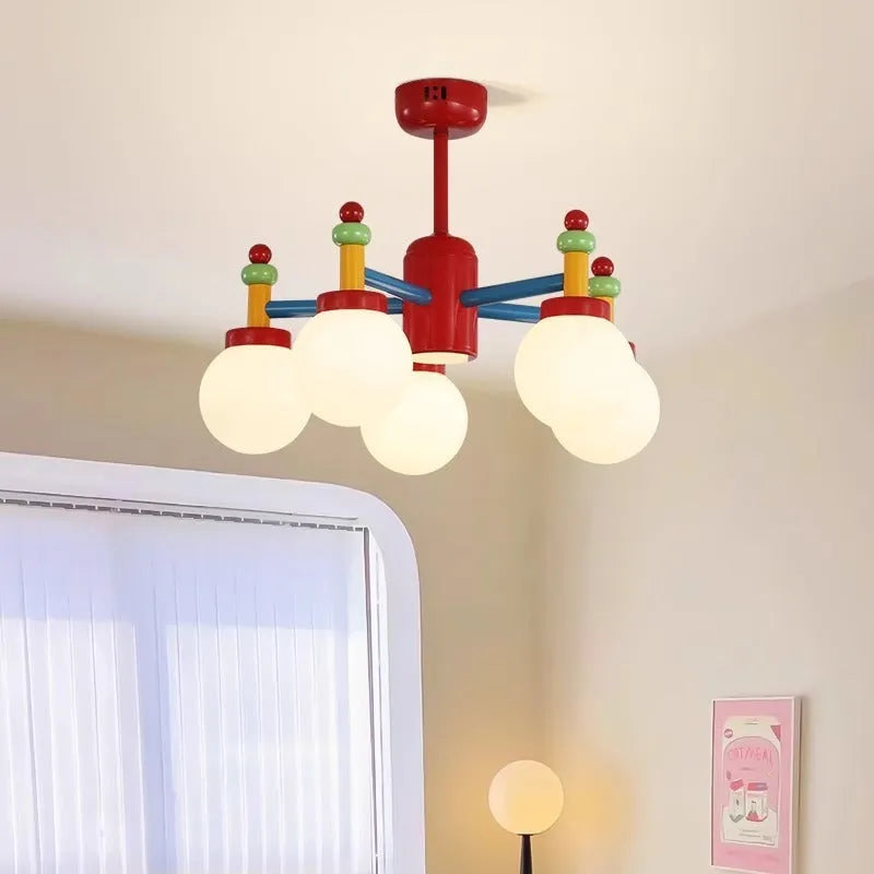 Mid-ancient colour chandelier or ceiling light, full spectrum, 220V, 3 or 5 head, for living room and bedroom