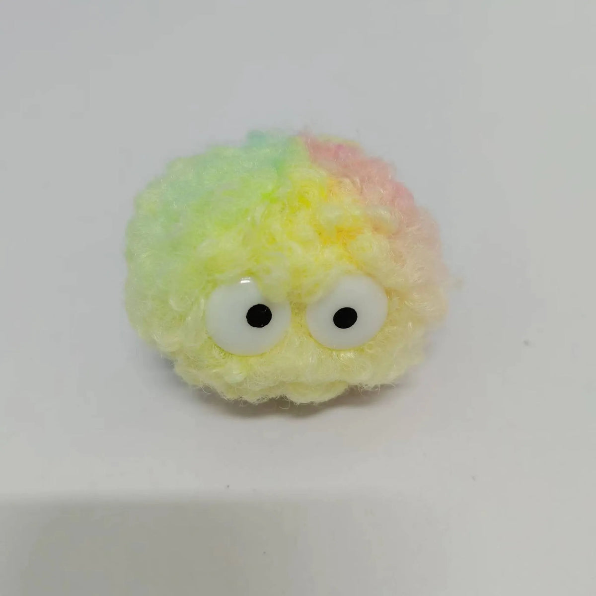 Doll bouquet DIY bounce ball accessory in artificial plush with ribbon eyes