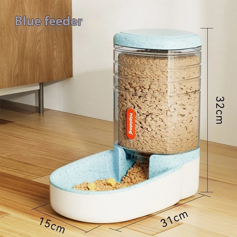 Grey automatic pet water dispenser with 3.8L capacity for cats and dogs