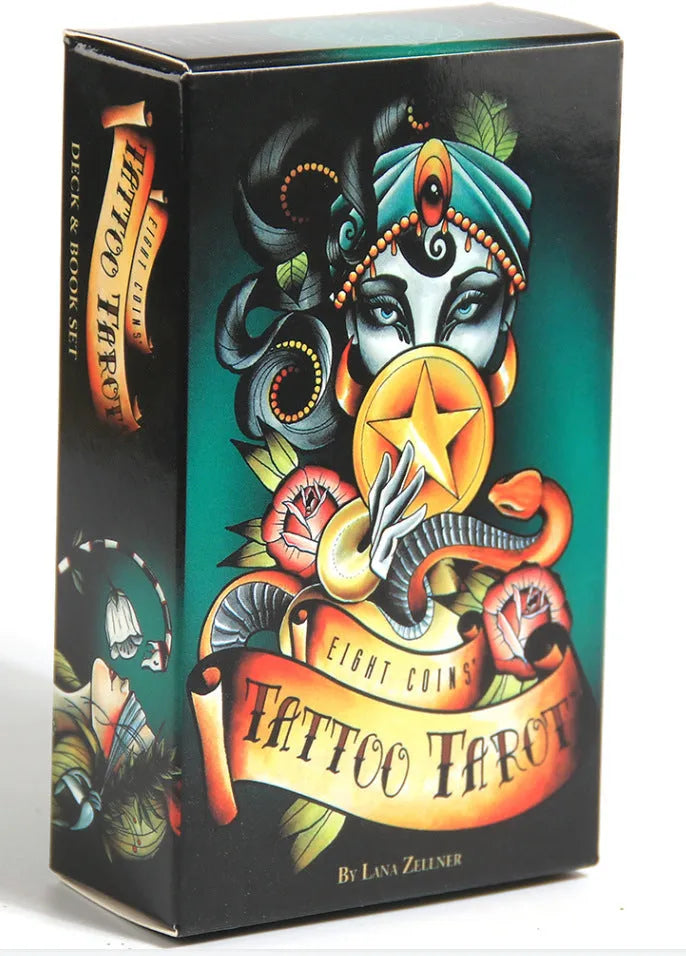 English tarot oracle card prism card deck with coated paper, narrow 10.3cm by 6cm cards