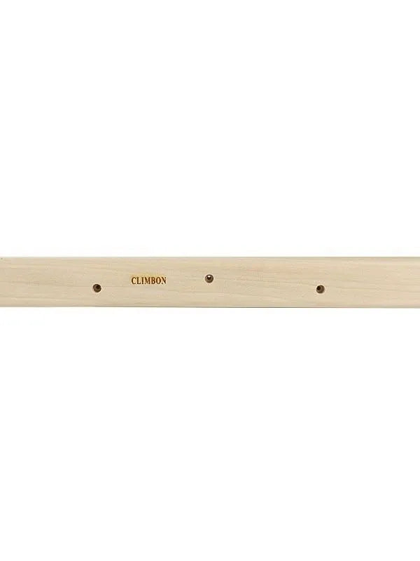 Set of three solid wooden fingerboards for grip strength training, showing 12cm, 40cm and 50cm lengths.