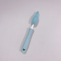 Silicone baby bottle brush cleaning set in blue, pink, and yellow colours