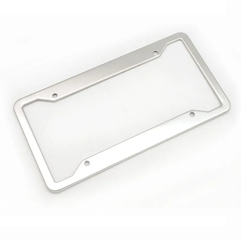 Aluminum alloy and stainless steel license plate frame in one of four colour options