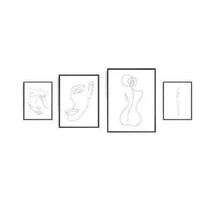 Frameless canvas wall art with spray painting finish, water-based ink, colour style A, 30x40cm size