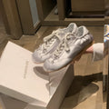 Women's ballet-style satin sports board shoes with round toe and front lace-up fastening in three colour options