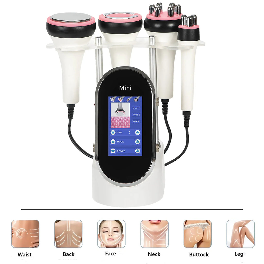 4-in-1 40K ultrasonic cavitation machine in CS-120 colour for facial and body care with 10 gears