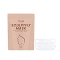 V-shaped hydrogel chin mask for skincare application on jawline.