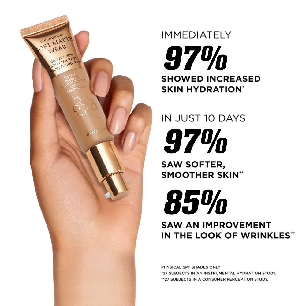 PHOFAY Full Coverage Foundation 30ml bottle with oil control and lightweight feel for even skin tone