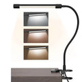 Black or white 26cm USB LED desk lamp with eye protection mode for student dormitory