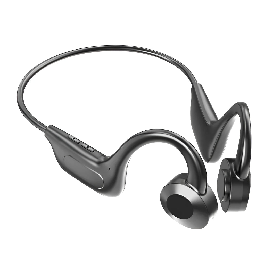 Black VG02 true wireless sports Bluetooth headset with hanging ear design