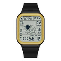 Outdoor sports waterproof step calorie electronic meter in All Black colour option for walking and fitness tracking.