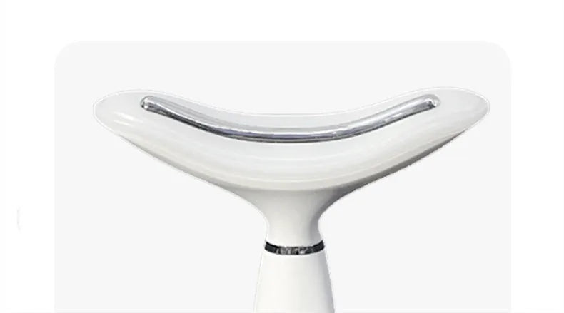 White Beauty Importer neck massager with colour light function and USB charging for home use