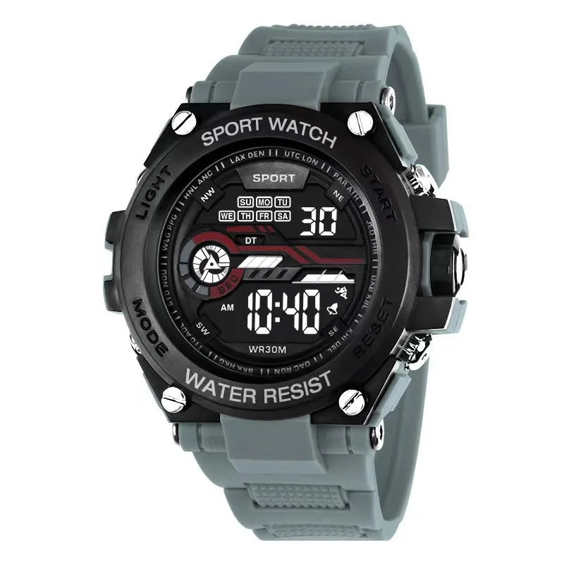 Fashion electronic digital watch for teenagers in multiple colour options