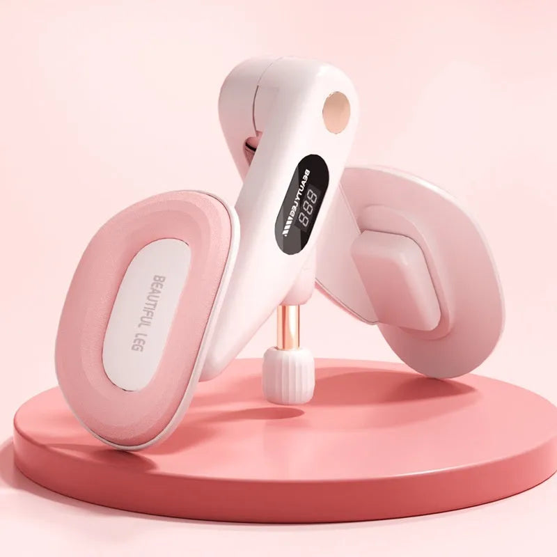 Pelvic floor muscle training device with digital counter in grey colour