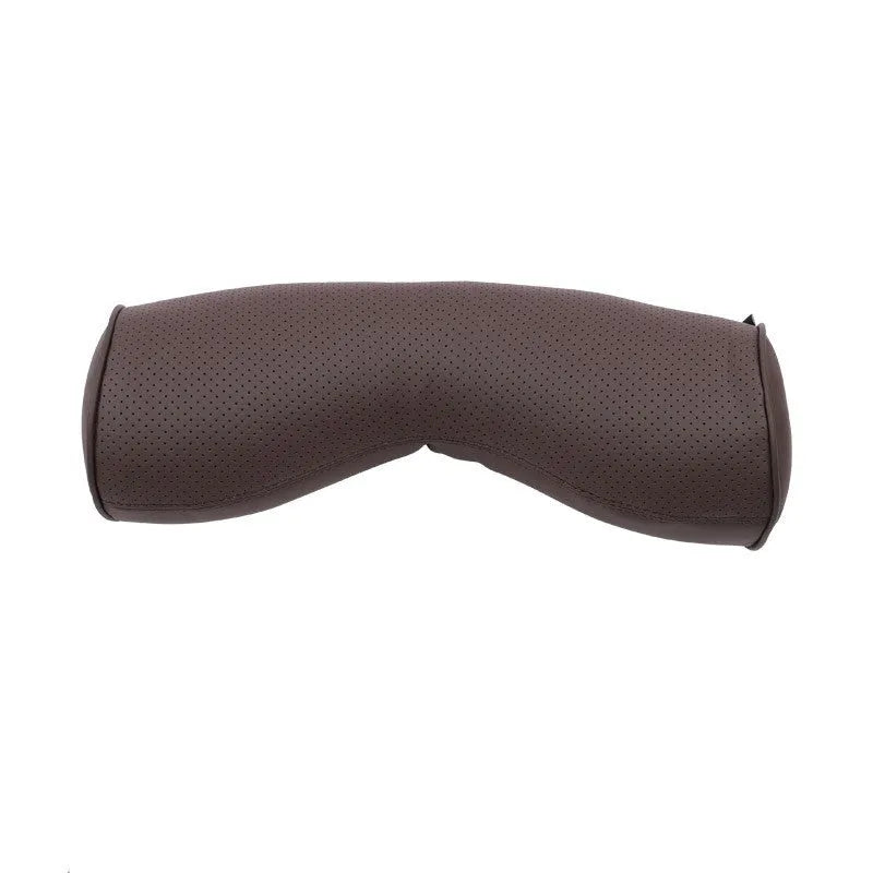Minimalist car headrest neck pillow and lumbar support cushion set in multiple colour options