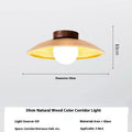 Japanese retro chandelier 30cm wood colour ceiling light for restaurant bar bedroom