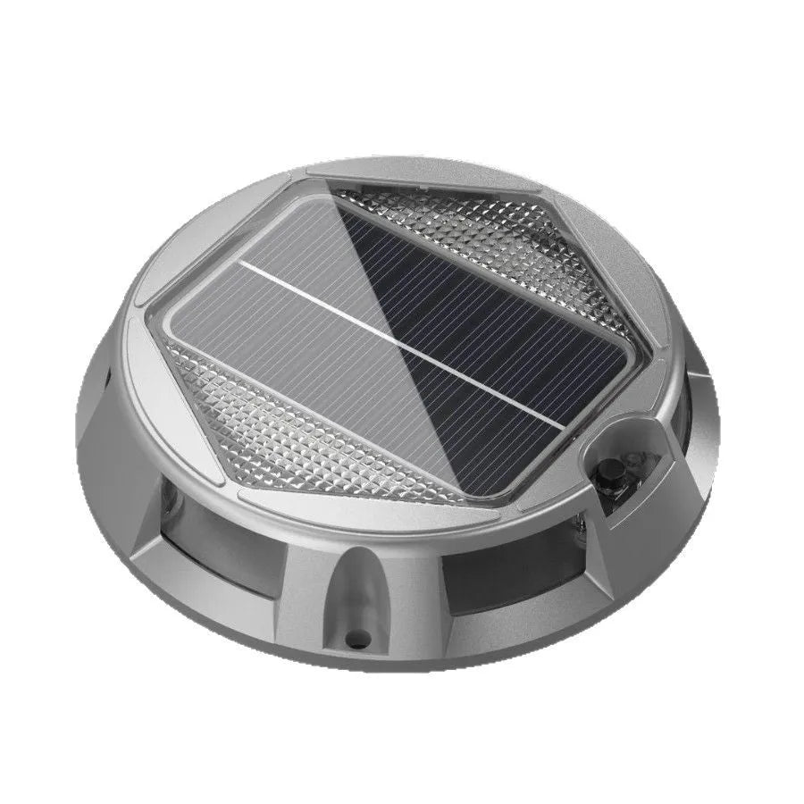 Solar floor lamp with IP68 rating, 2W LED, and colourful fixed colour RBG option for outdoor garden use