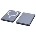 Ultra-thin magnetic power bank in dark gray, silver, black or violet with alloy shell