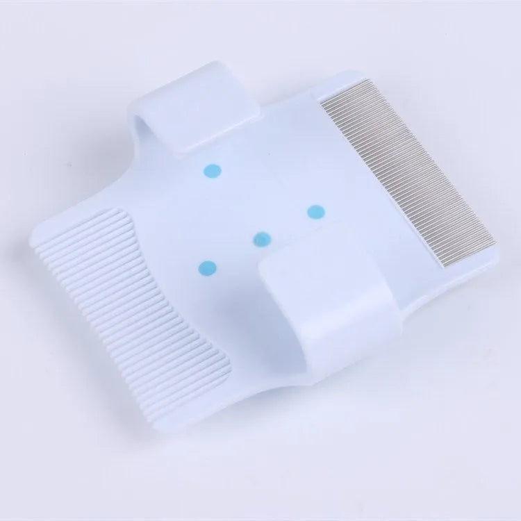 Blue and green multifunctional pet grooming comb with floating hair removal and massage functions