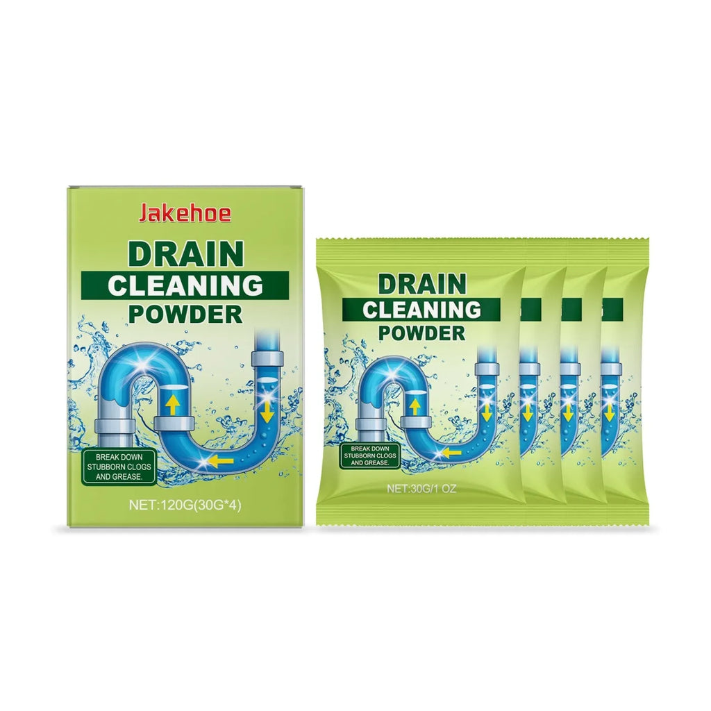 120g tub of chemical drain cleaning powder with sodium hydroxide and aluminium powder formulation