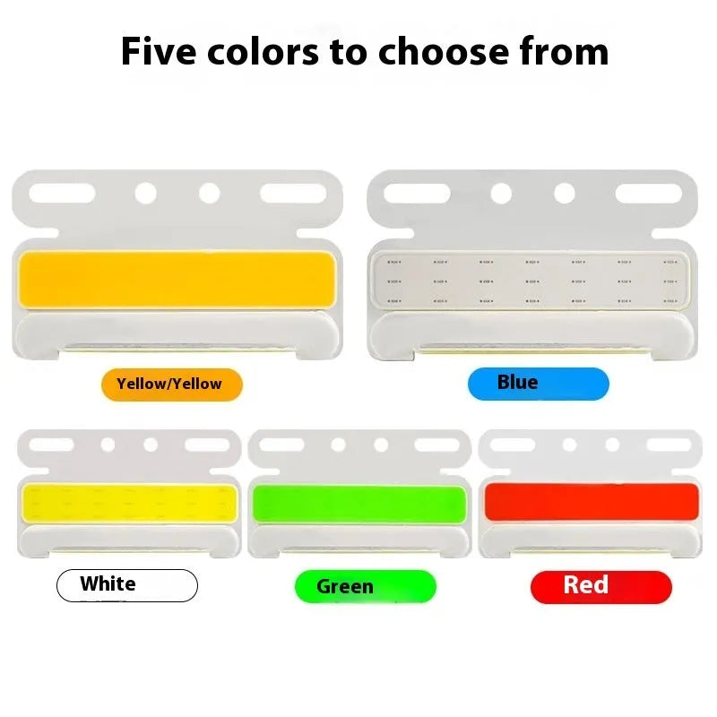Waterproof aluminium COB LED truck side light for 12V and 24V commercial vehicles.