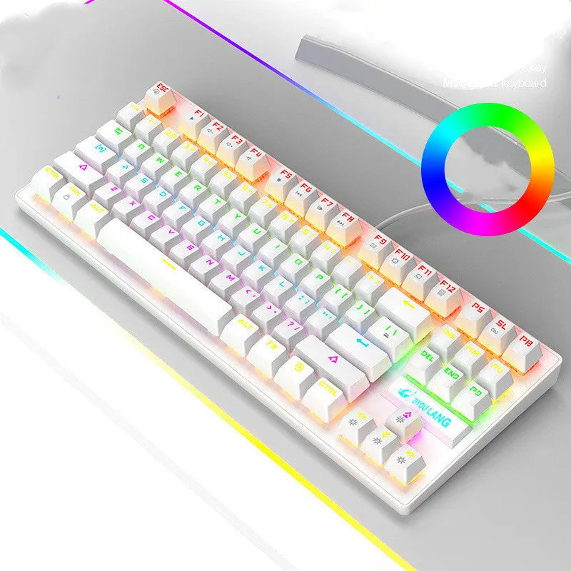 Mechanical gaming keyboard in multiple colours with British layout option
