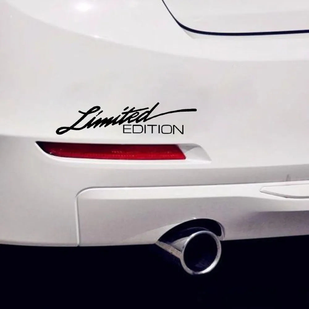 British reflective bumper stickers in black, white or colourful plastic measuring 16cm long
