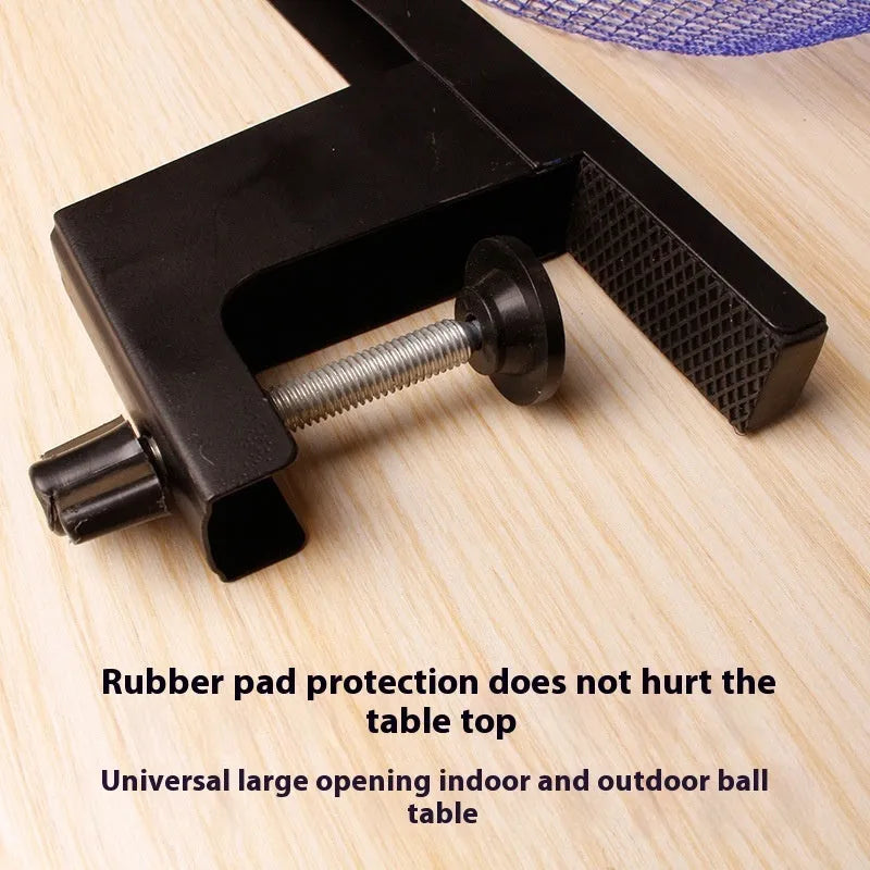 Table tennis post set with universal thickened clip and grid frame for indoor table tennis