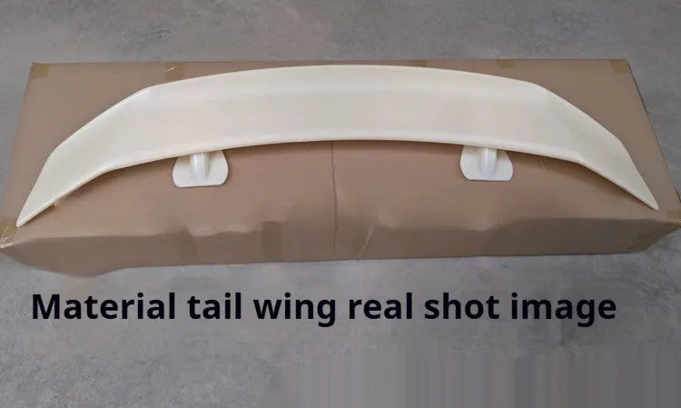 Universal punch-free ABS car spoiler shown in carbon pattern finish