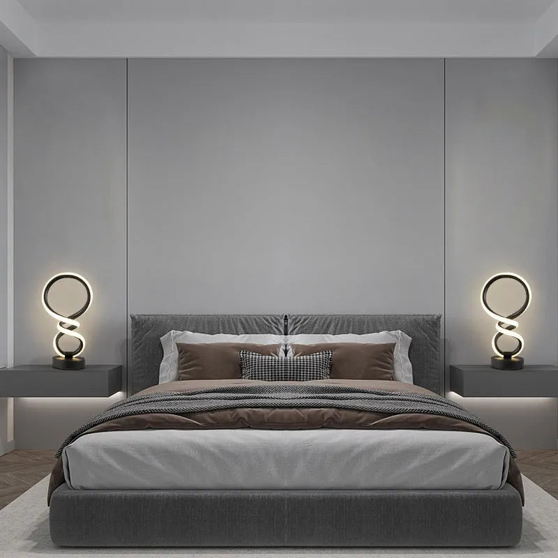 Black musical note shaped Bluetooth RGB lamp with remote control for bedside or sofa lighting.