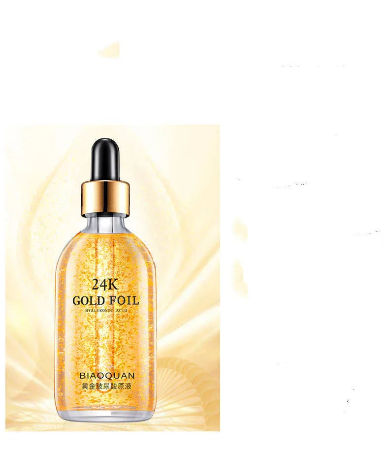 Firming and lifting skin care essence 100ml gold liquid with ginseng and cordyceps extracts