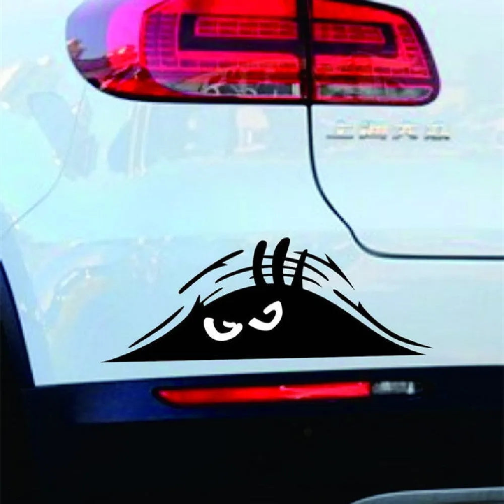 Self adhesive body stickers showing smiley face and angry face designs on 19cm by 7cm vinyl sheets