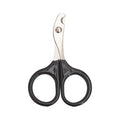 Stainless steel pet nail clippers with coloured plastic rubber handle for dog cat grooming